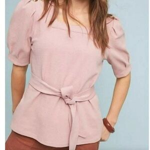 Anthropologie puff sleeve top